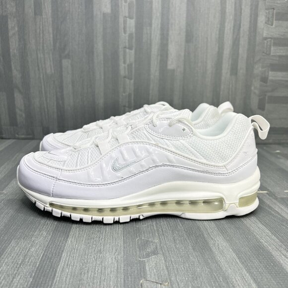 Nike Air Max 98 Triple White Women Size 9.5 New - Picture 2 of 8
